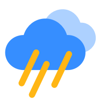 中到大雨